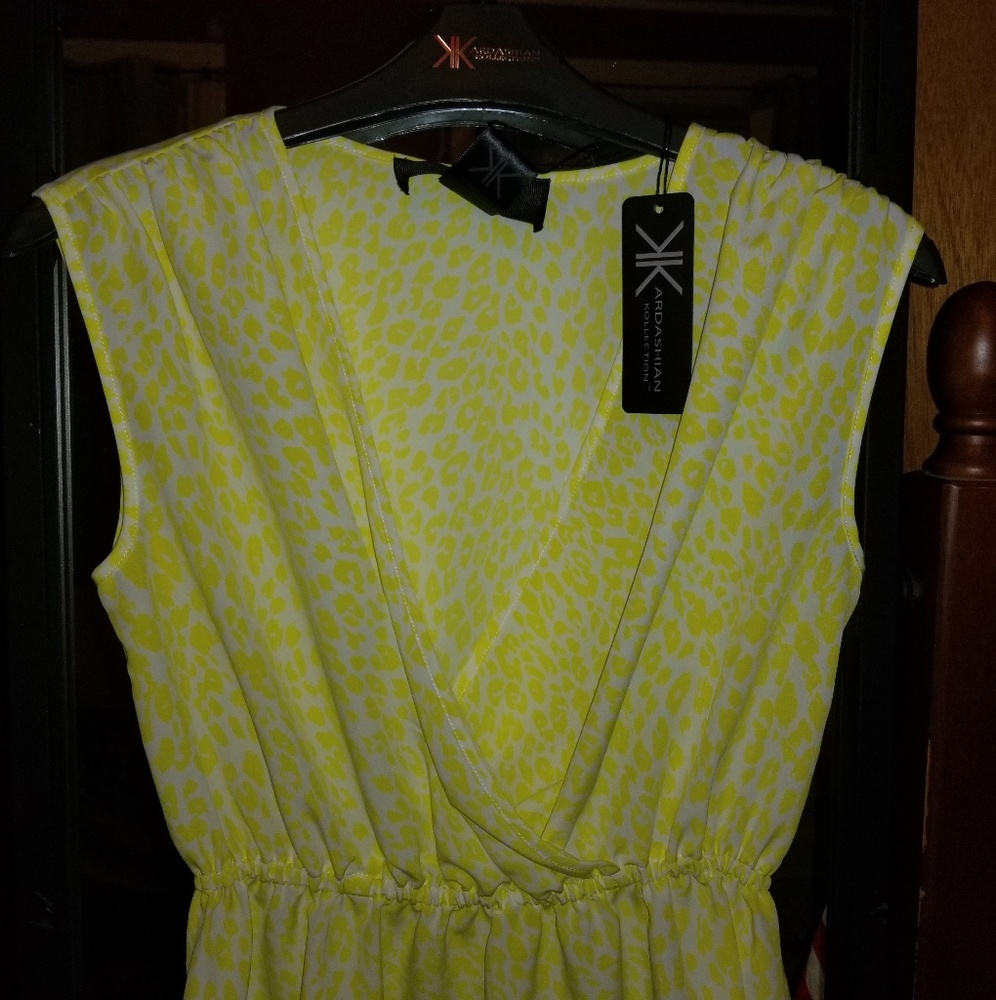 NWT Kardashian Kollection XS Leopard Dress